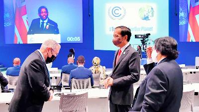 Presiden Joko Widodo menghadiri Perubahan Iklim atau COP26 di Scottish Event Campus, Glasgow, Skotlandia, 1 November 2021/BPMI Setpres