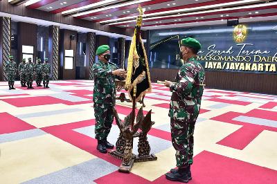 Serah terima jabatan Pangdam Jaya/Jayakarta kepada Mayor Jendral TNI Untung Budiharto, di Markas Besar Angkatan Darat, Jakarta 10 Januari 2022. Dok. Pendam Jaya