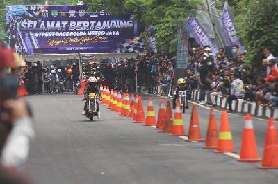 Street Race Polda Metro Jaya di Ancol, Jakarta, 16 Januari 2022. TEMPO/Muhammad Hidayat