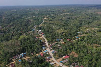 Ibu kota negara baru di Kecamatan Sepaku, Penajam Paser Utara, Kalimantan Timur, 28 Agustus 2019. ANTARA/Akbar Nugroho Gumay