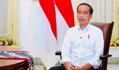 Presiden Joko Widodo di Istana Kepresidenan Bogor, Kota Bogor, Jawa Barat, 18 Januari 2022. BPMI Setpres
