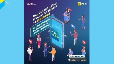 Banner aplikasi PLN Mobile.