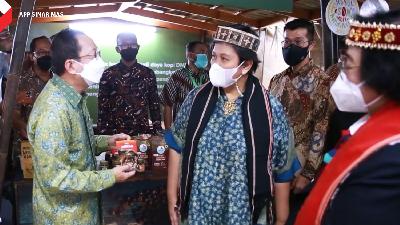 Suasana Festival Pesona Kopi Agroforestri di Kementerian Lingkungan Hidup dan Kehutanan (KLHK).