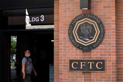 Komisi Perdagangan Berjangka Komoditas AS (CFTC) di Washington, Amerika Serikta, 30 Agustus 2020. REUTERS/Andrew Kelly