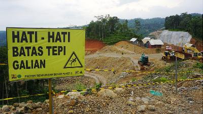 The Bener Dam Project in Purworejo, Central Java, February 10.
TEMPO/Shinta Maharani

