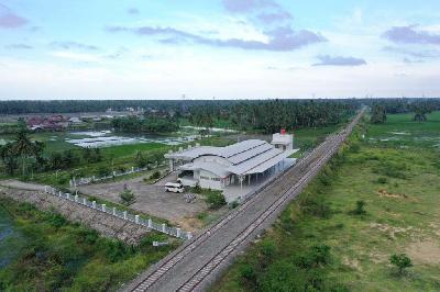 Stasiun Kereta Api Kuta Blang Bireuen, Aceh. dishub.acehprov.go.id