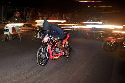 Ilustrasi balapan liar di Jakarta. TEMPO/Nita Dian