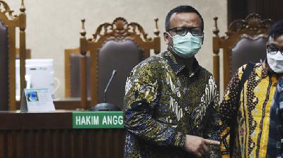Edhy Prabowo, di Pengadilan Tindak Pidana Korupsi, Jakarta, 29 Juni 2021. TEMPO/Imam Sukamto