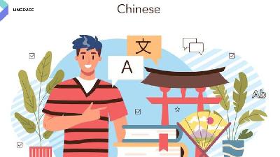 Ilustrasi belajar bahasa mandarin.