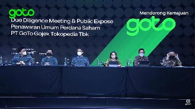 Penawaran Saham Perdana PT GoTo Gojek Tokopedia Tbk di Bursa Efek Indonesia, Jakarta, 15 Maret 2022. Youtube Gojek Indonesia