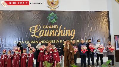 Grand Launching Duta Quran Indonesia dan Program Serbu Dutaqu di Kampus Al Madinah, Cibinong, Bogor, Jawa Barat, MInggu, 27 Maret 2022.