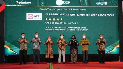 Penghargaan Top CSR Awards 2022, Jakarta, 30 Maret 2022.