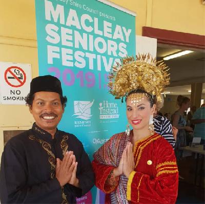 Murtala dan istrinya, Alfira O'Sullivan. Instagram Suara Indonesia Dance