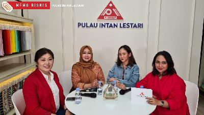 Konferensi pers pembukaan Pulau Intan Lestari Store, 29 Maret 2022.