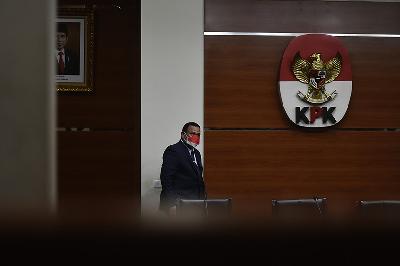 Ketua KPK Firli Bahuri menyampaikan pemberhentian pegawai yang tidak lolos TWK di gedung Komisi Pemberantasan Korupsi, Jakarta, 15 September 2021. TEMPO/Imam Sukamto