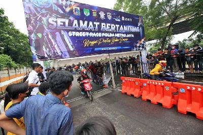 Street Race di Ancol, Jakarta, 16 Januari 2022. TEMPO/Muhammad Hidayat