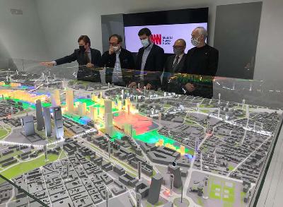 Perwakilan Kadin dan REI melakukan studi banding proyek kota pintar dan mempromosikan proyek IKN Nusantara di Madrid, Spanyol, 10 Maret 2022. Istimewa