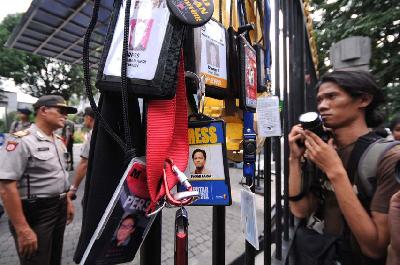 Ilustrasi unjuk rasa atas kekerasan terhadap wartawan di Jakarta. TEMPO/ Tony Hartawan