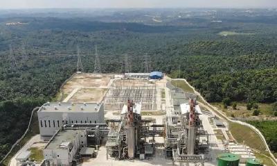 Pembangkit listrik tenaga gas uap (PLTGU) Riau berkapasitas 275 megawatt. ANTARA/HO-Medco Power