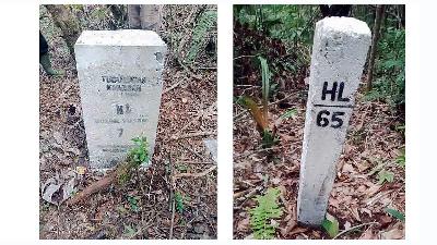 Boundary markers installed in the customary forest belonging to the indigenous people of Holbung in Samosir Regency, North Sumatra.
Special Photo
