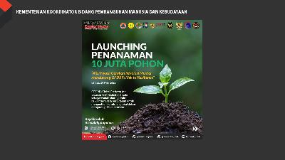 Banner Launching Penanaman 10 Juta Pohon.