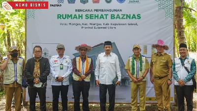 Peletakan batu pertama membangun Rumah Sehat BAZNAS di Miangas, Kabupaten Kepulauan Talaud, Sulawesi Utara.