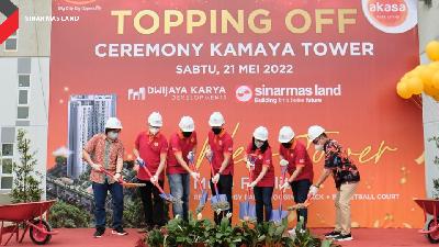 Topping Off Ceremony Kamaya Tower, Sabtu, 21 Mei 2022.