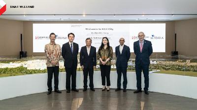 Kunjungan kerja Menteri Perdagangan dan Industri Singapura Gan Kim Young, ke kawasan Transit-Oriented Development (TOD) di BSD City, Rabu, 1 Juni 2022.