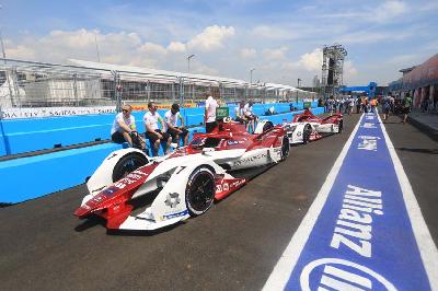 Persiapan mobil jelang balapan Formula E di Jakarta International E-Prix (JIEC), Ancol, Jakarta Utara, 3 Juni 2022. TEMPO/Subekti.