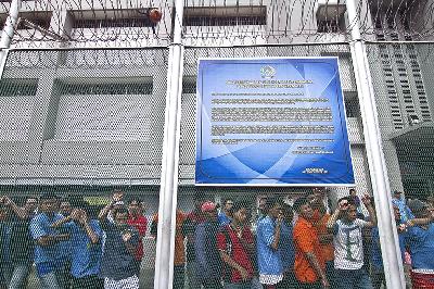 Suasana Lembaga Pemasyarakatan (Lapas) Klas IIA Salemba di Rumah Tahanan (Rutan) Salemba, Jakarta, 18 November 2013. Dok.TEMPO/Dian Triyuli Handoko