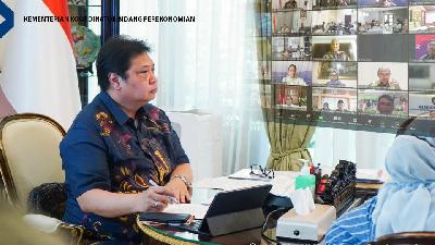 Airlangga Hartarto, Menteri Koordinator Bidang Perekonomian.  