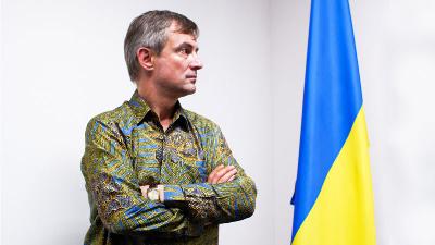 Duta Besar Ukraina untuk Indonesia Vasyl Hamianin di  Jakarta, 4 Maret 2022. TEMPO/Faisal Ramadhan 