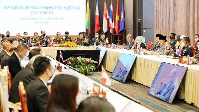 ASEAN Defence Ministers’ Meeting (ADMM) ke-16 di Phnom Penh, Kamboja, 22 Juni 2022. kemhan.go.id