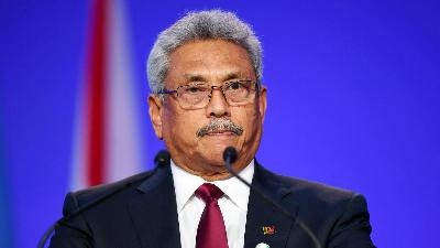 Presiden Srilangka Gotabaya Rajapaksa. REUTER/Andy Buchanan/Pool/File Photo
