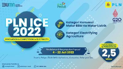 Poster Kompetisi PLN ICE 2022.