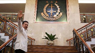 Attorney General Sanitiar Burhanuddin at the Attorney General’s Office building, Jakarta.
TEMPO/M Taufan Rengganis
