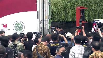Ekspor perdana produk unggas daging ayam di Kantor Pusat CPI Ancol, Jakarta, 13 Juli 2022. TV Tani Indonesia/Kementerian Pertanian RI
