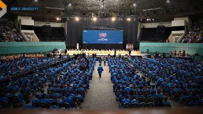 Wisuda Angkatan ke-65 Binus University, 23 Juli 2022.