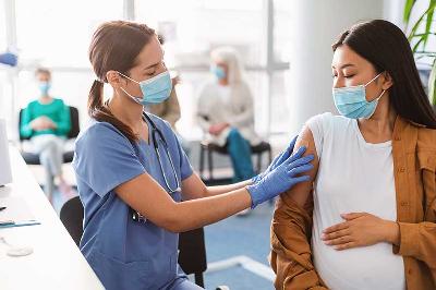 Ilustrasi ibu hamil melakukan skrining hepatitis. Shutterstock