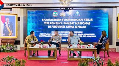 Silaturahmi & Kunjungan Kerja TIM Pembina Samsat Nasional di Provinsi Jawa Tengah, 27 Juli 2022.