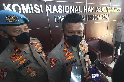 Kepala Divisi Profesi dan Pengamanan Polri non-aktif Inspektur Jenderal Ferdy Sambo (kanan) di Jakarta, 19 Oktober 2021. Dok. TEMPO/Muhammad Hidayat