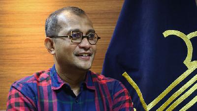 Wakil Menteri Hukum dan HAM, Edward Omar Sharif Hiariej di Jakarta, 21 Juli 2022. TEMPO/Hilman Fathurrahman W