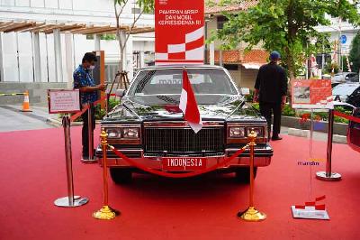 Pameran Arsip dan Mobil Kepresidenan RI di Sarinah, Jakarta, 16 Agustus 2022.  TEMPO/Anggi Ropininta