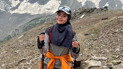 Khansa Syahlaa di Gunung Elbrus, 12 Agustus 2022. Dok. Khansa Shaylaa