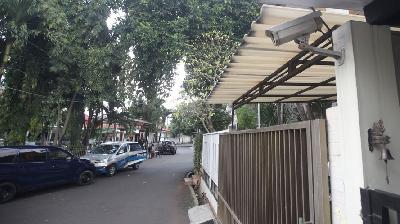 CCTV yang berada di depan rumah dinas Irjen Ferdy Sambo di Kompleks Polri, Duren Tiga, Jakarta,  15 Juli 2022. TEMPO/Subekti.