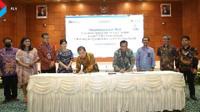 Penandatanganan MoU Penyediaan Tenaga Listrik Sebesar 160 MVA antara PT PLN (Persero) dengan CNGR Hong Kong Material Science & Technology Co. Ltd, Jakarta, 19 Agustus 2022.
