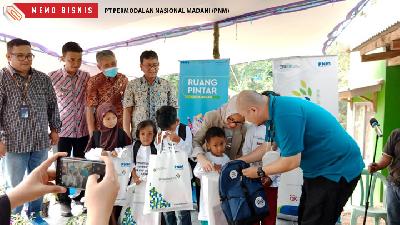 Inauguration of the 'Ruang Pintar Cinta Mekaar' learning facility in Cintamekar Village, Serangpanjang District, Subang Regency on Friday, August 26, 2022.