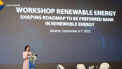 Workshop Renewable Energy Shaping Roadmap to Preferred Bank in Renewable Energy, Jakarta, 6-7 September 2022.
