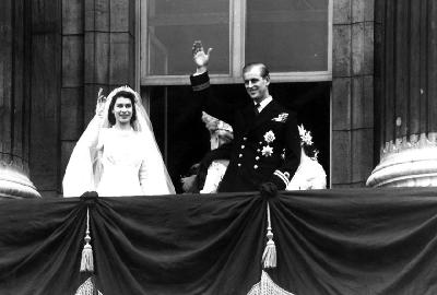 Pernikahan Ratu Elizabeth II dengan Pangeran Philip di London, Inggris, 20 September 1947. Reuters