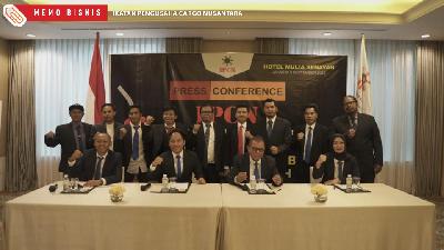 Konferensi pers IPCN tentang pengumuman kenaikan ongkos kirim, Jumat, 9 September 2022.